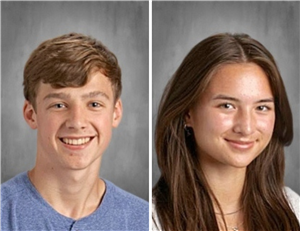  Triple "A" Award Winners are Isaac Hays and Rachel Jenson